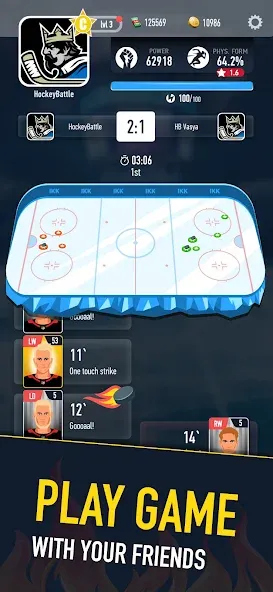 Hockey Battle 2 (Хоккей Батл 2)  [МОД Бесконечные деньги] Screenshot 4