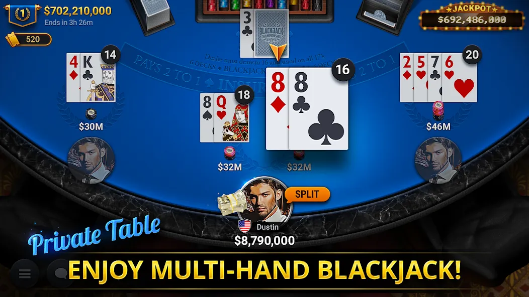 Blackjack Championship (Блэкджек Чемпионат)  [МОД Mega Pack] Screenshot 5