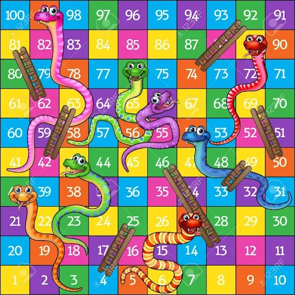 Snake and ladder (Змеи и лестницы)  [МОД Много денег] Screenshot 4