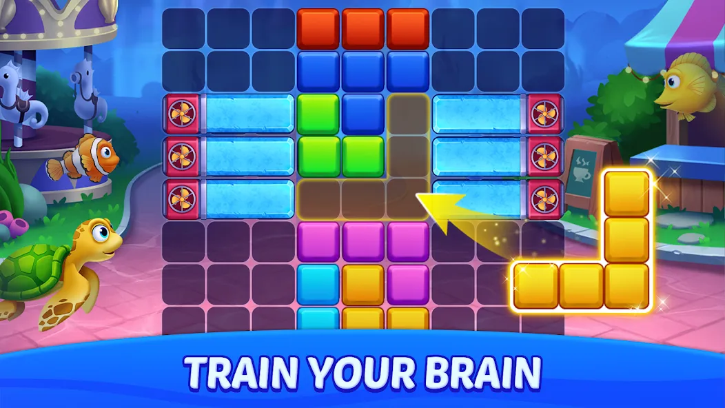 Block Puzzle Ocean  [МОД Много денег] Screenshot 2