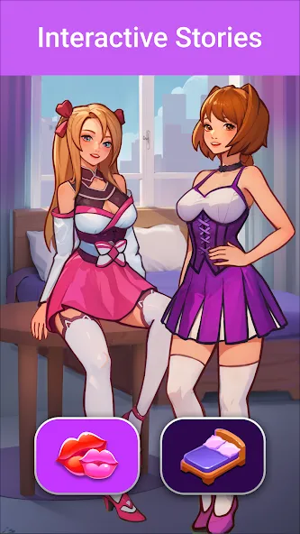 LUV: Anime Girls Adult Game XX (ЛЮВ)  [МОД Бесконечные деньги] Screenshot 1