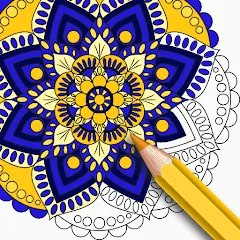 Скачать взлом Mandala Coloring Book Game (Мандала Книга раскрасок  Игра)  [МОД Много денег] - стабильная версия apk на Андроид