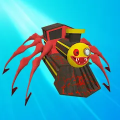 Скачать взлом Merge Spider Train  [МОД Бесконечные деньги] - стабильная версия apk на Андроид