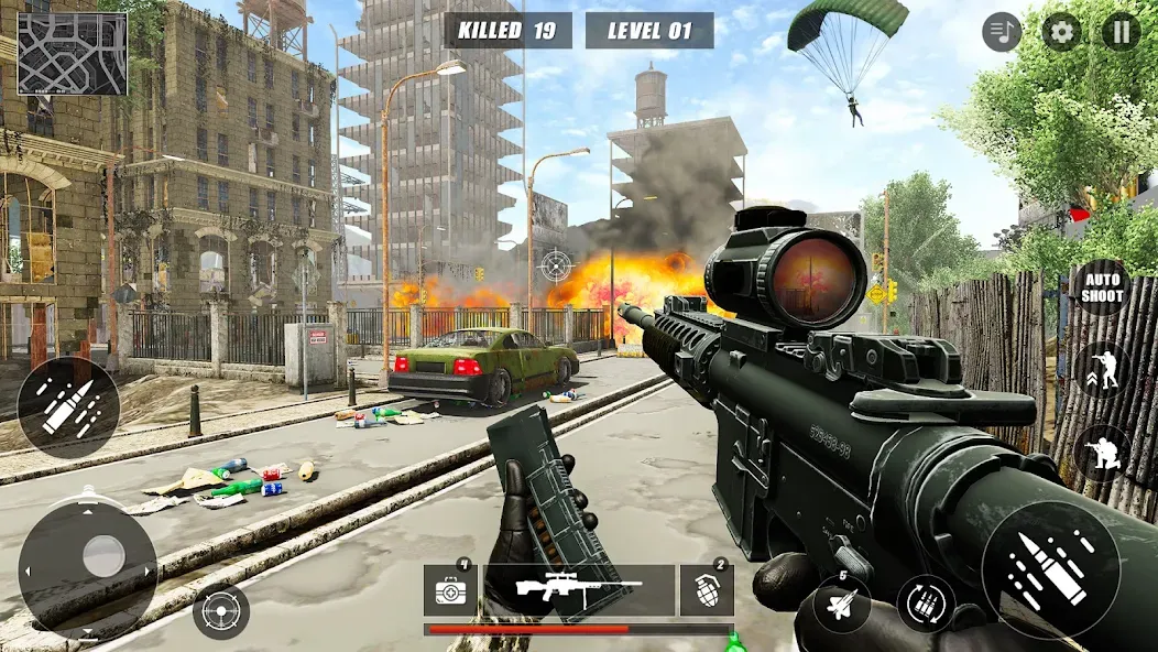 Code of Sniper 3D Gun Shooting  [МОД Все открыто] Screenshot 2