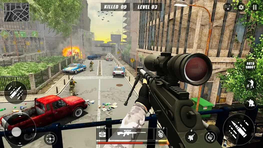 Code of Sniper 3D Gun Shooting  [МОД Все открыто] Screenshot 4