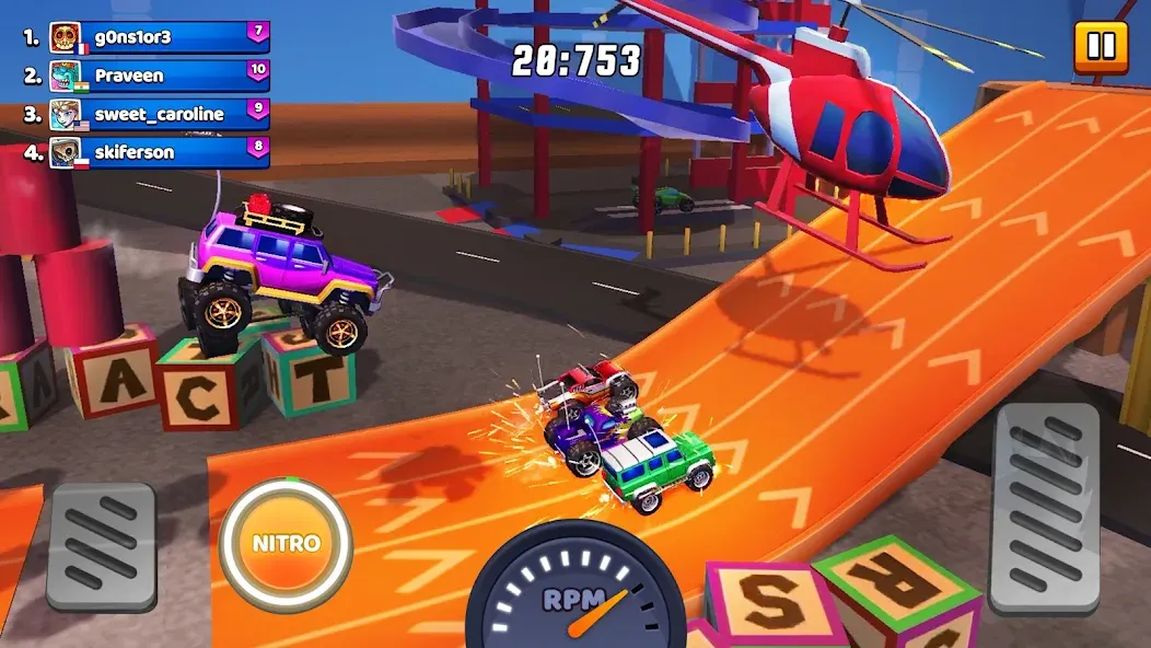 Nitro Jump - Car Racing (Нитро Джамп Рейсинг)  [МОД Меню] Screenshot 3