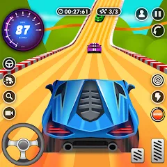 Скачать взломанную Nitro Jump - Car Racing (Нитро Джамп Рейсинг)  [МОД Меню] - полная версия apk на Андроид