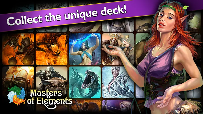 Masters of Elements－Online CCG  [МОД Menu] Screenshot 2