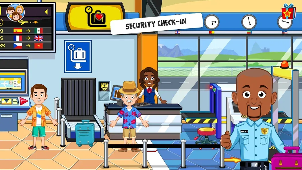 My Town Airport games for kids (Май Таун)  [МОД Меню] Screenshot 3