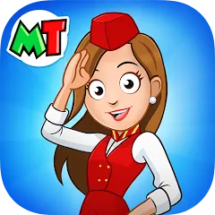 Взлом My Town Airport games for kids (Май Таун)  [МОД Меню] - полная версия apk на Андроид