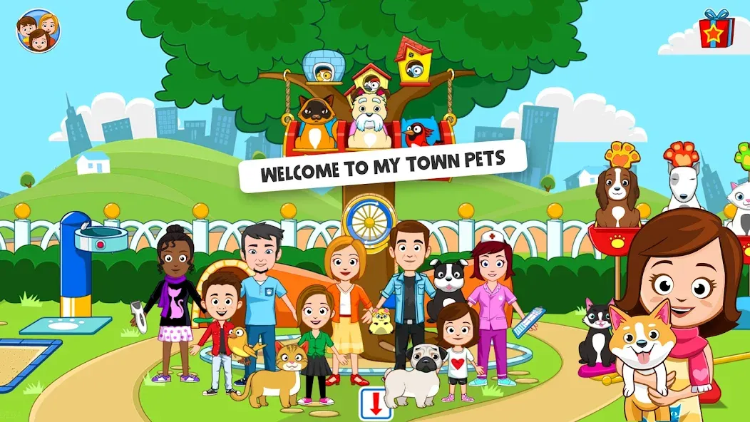 My Town: Pet games & Animals (Май Таун)  [МОД Меню] Screenshot 1