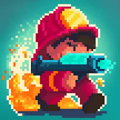 Взлом Firefighter: pixel shooter  [МОД Бесконечные деньги] - полная версия apk на Андроид