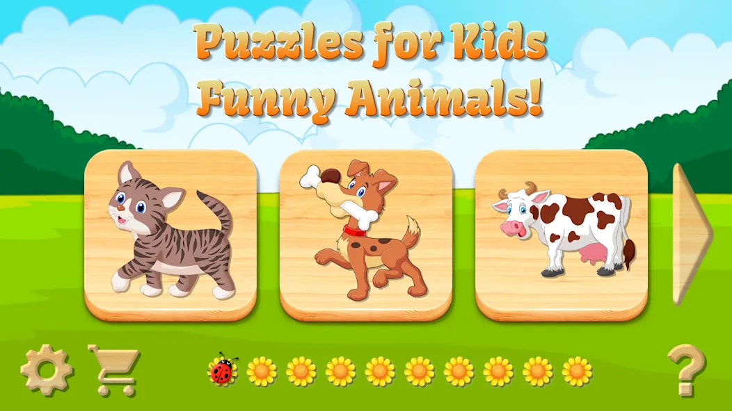 Baby Puzzles for Kids  [МОД Много монет] Screenshot 1