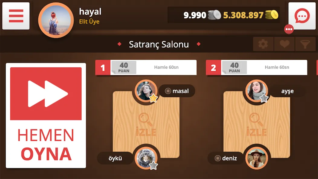 Satranç Online  [МОД Бесконечные монеты] Screenshot 4