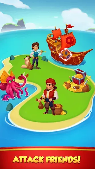 Coin Rush - Pirate GO! (Коин Раш)  [МОД Много монет] Screenshot 4