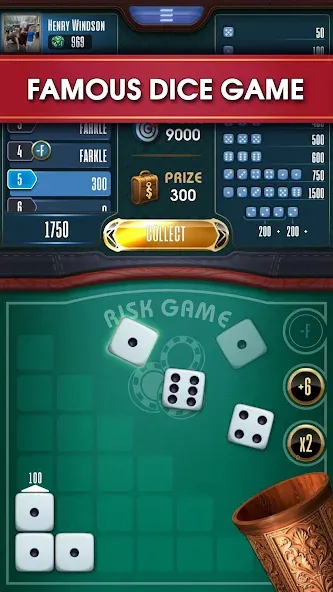 Farkle online 10000 Dice Game  [МОД Menu] Screenshot 1