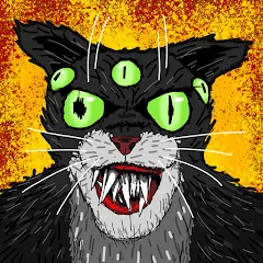 Взломанная Cat Fred Evil Pet. Horror game  [МОД Много монет] - стабильная версия apk на Андроид