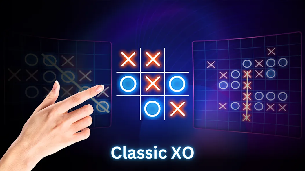 Tic Tac Toe 2 Player: XO Game (Тик Так Тоу 2 игрока)  [МОД Unlimited Money] Screenshot 2