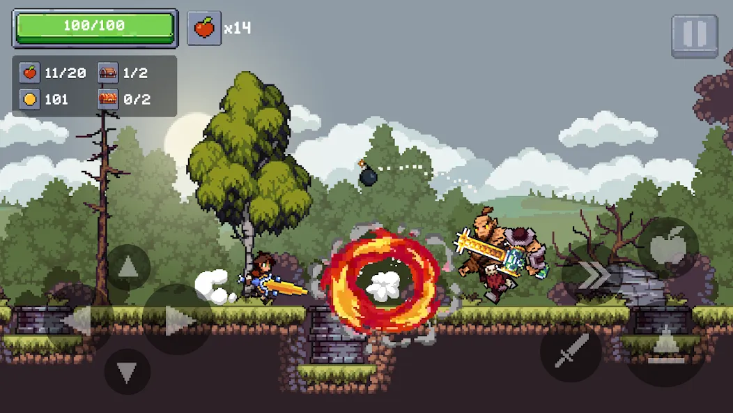 Apple Knight 2: Action Game (Эппл Найт)  [МОД Unlocked] Screenshot 5