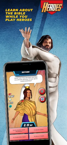 Bible Trivia Game: Heroes (Библейская игра викторина)  [МОД Меню] Screenshot 2