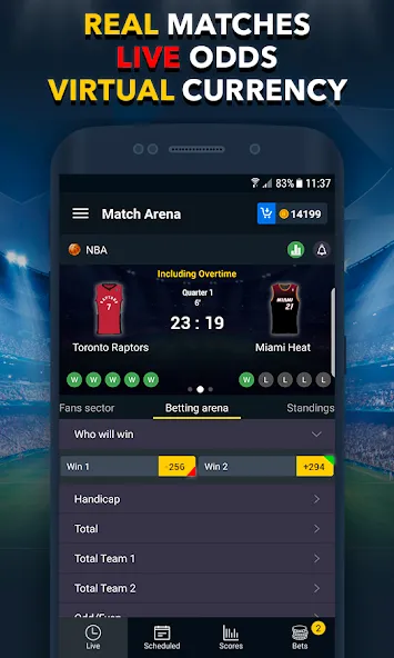 Sports Betting Game - BETUP  [МОД Меню] Screenshot 1