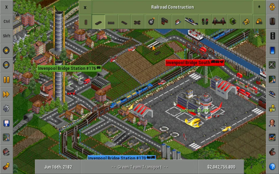 OpenTTD (Открой ТТД)  [МОД Бесконечные монеты] Screenshot 1