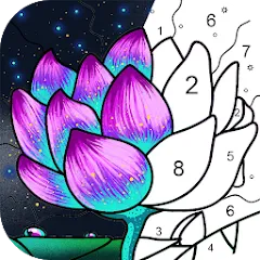 Взломанная Paint by Number: Coloring Game  [МОД Menu] - стабильная версия apk на Андроид