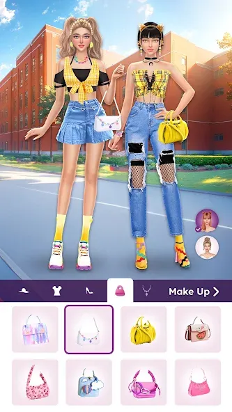 College Dress Up for Girls (Капель Макеовер)  [МОД Бесконечные деньги] Screenshot 5