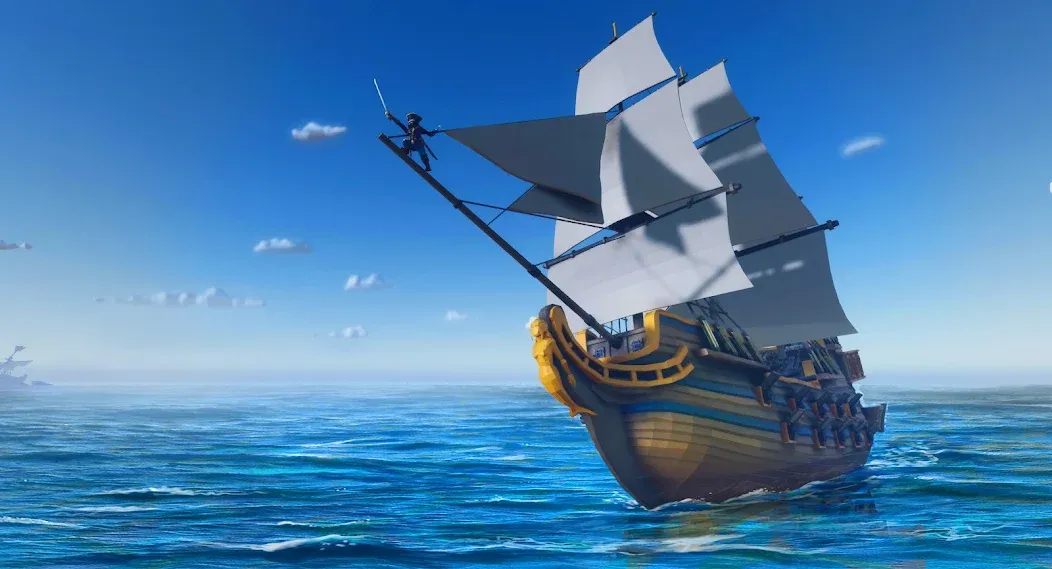 Pirate Polygon Caribbean Sea (Пиратская Полигон Карибское море)  [МОД Бесконечные монеты] Screenshot 1