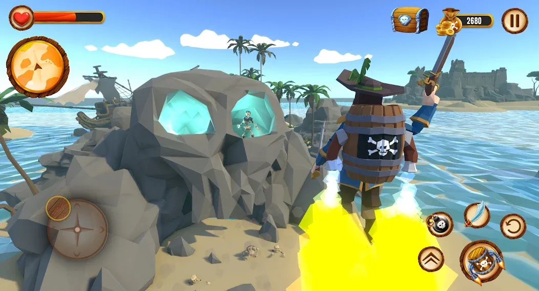 Pirate Polygon Caribbean Sea (Пиратская Полигон Карибское море)  [МОД Бесконечные монеты] Screenshot 4