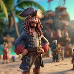 Скачать взлом Pirate Polygon Caribbean Sea (Пиратская Полигон Карибское море)  [МОД Бесконечные монеты] - полная версия apk на Андроид