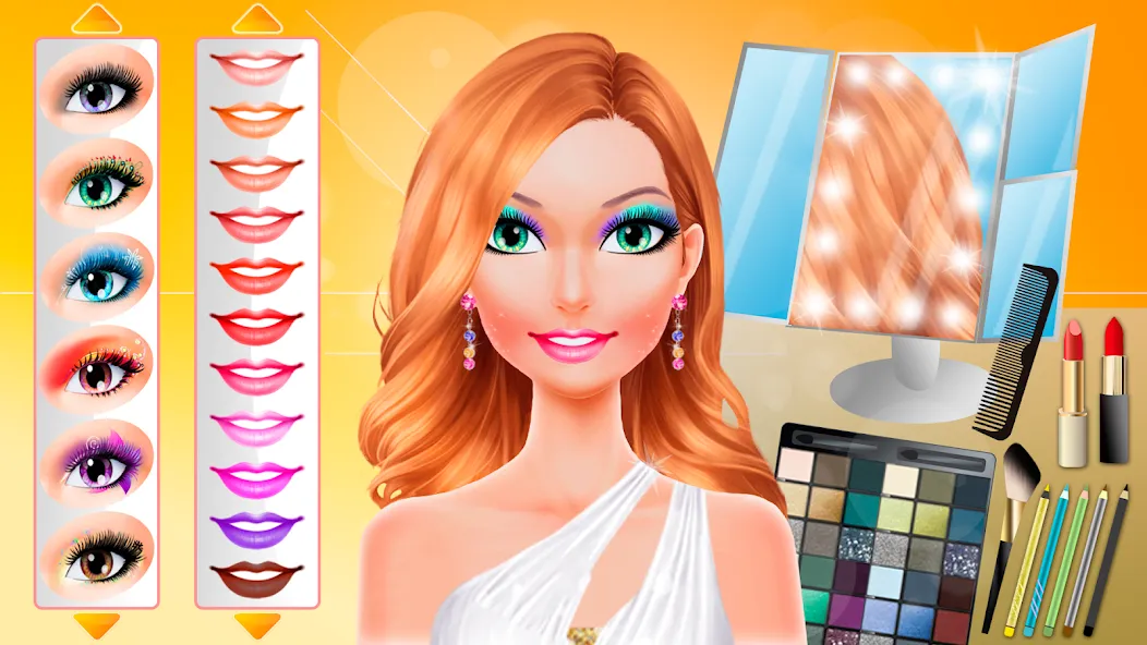 Makeup games makeover dress up  [МОД Много монет] Screenshot 3