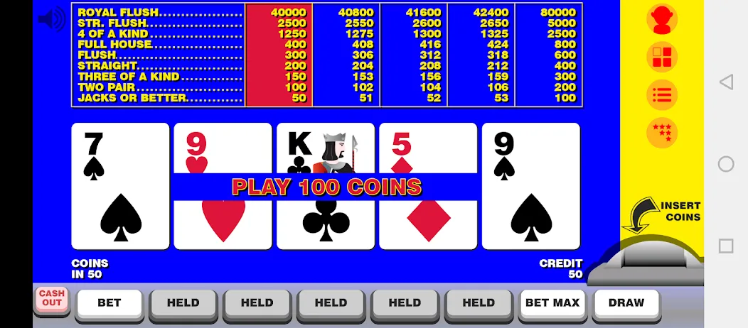 Video Poker with Double Up  [МОД Много денег] Screenshot 1