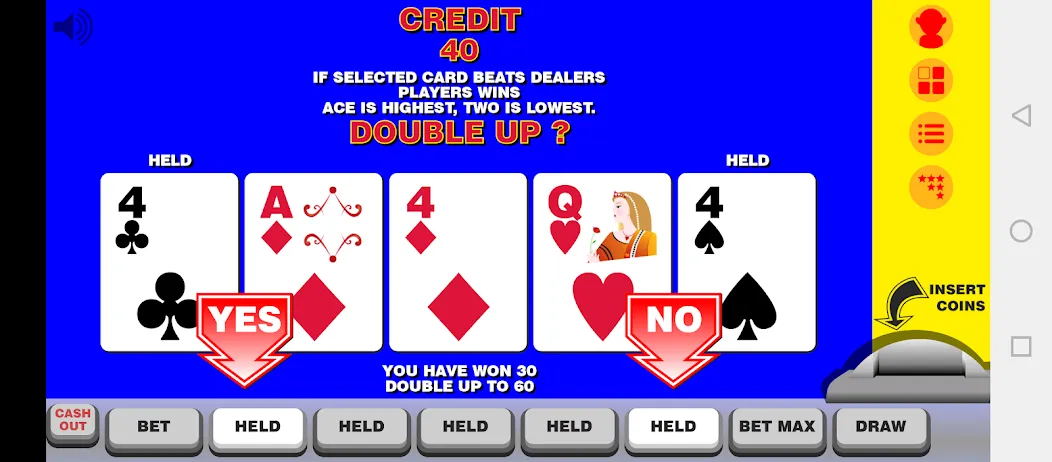 Video Poker with Double Up  [МОД Много денег] Screenshot 2