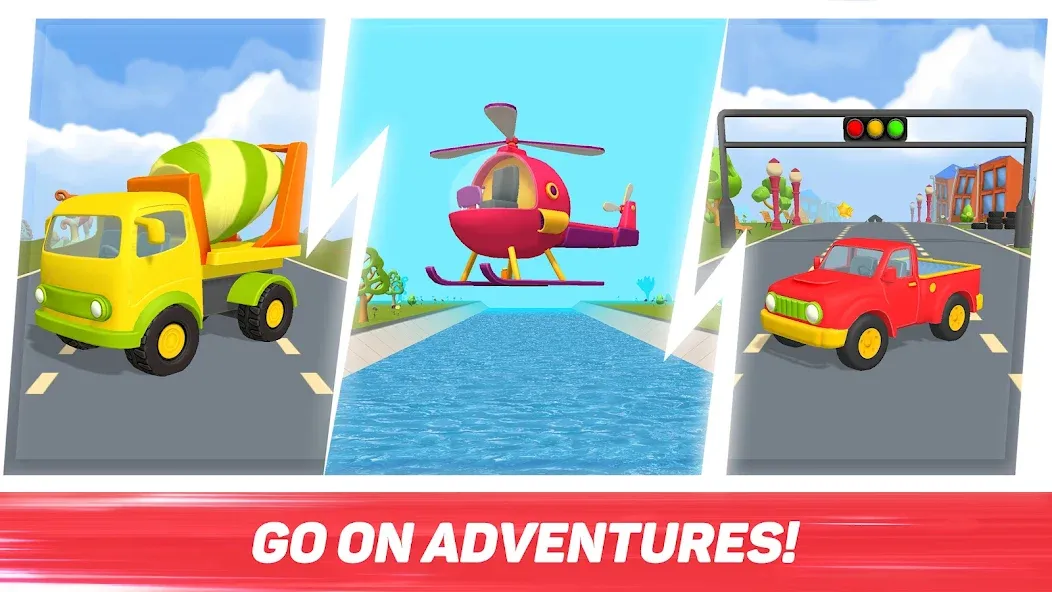 Leo Runner: car games for kids  [МОД Меню] Screenshot 4