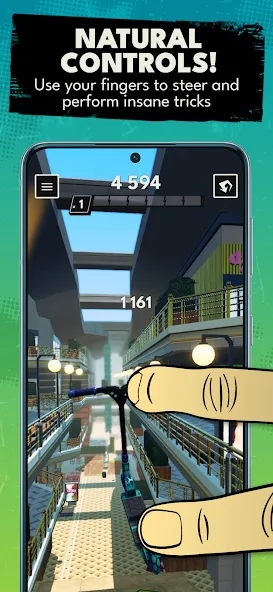 Touchgrind Scooter (Тачгринд Скутер)  [МОД Unlimited Money] Screenshot 3