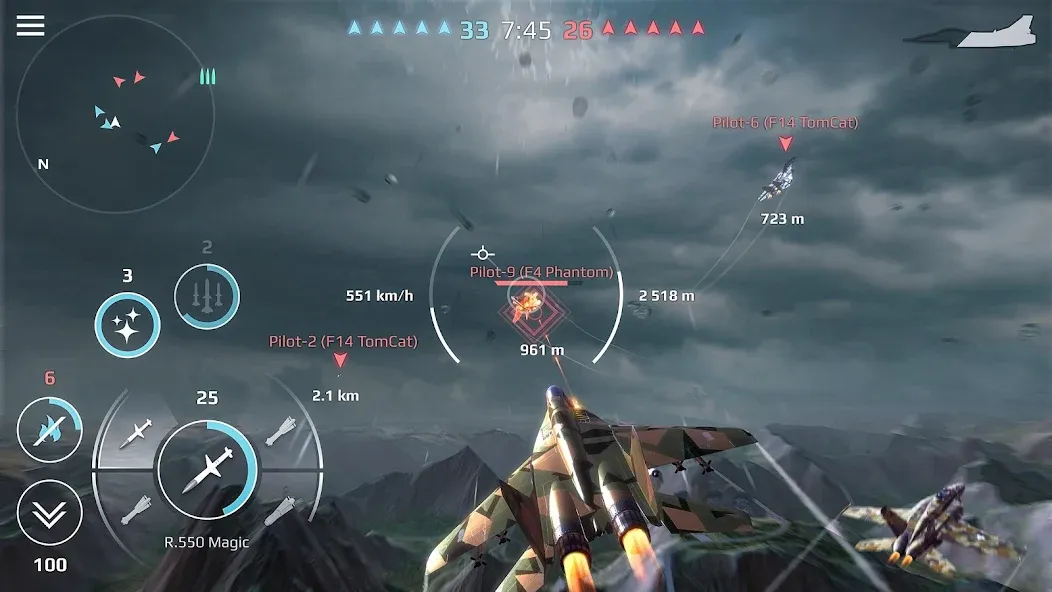 Sky Combat: War Planes Online (Скай Комбат)  [МОД Mega Pack] Screenshot 1