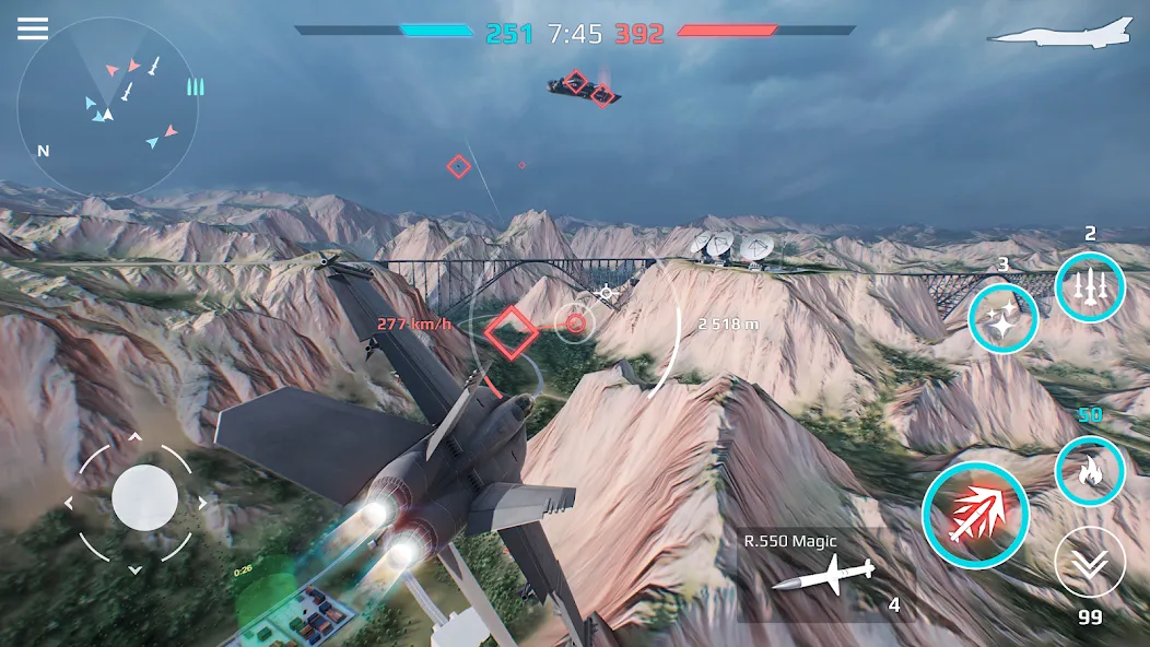 Sky Combat: War Planes Online (Скай Комбат)  [МОД Mega Pack] Screenshot 2