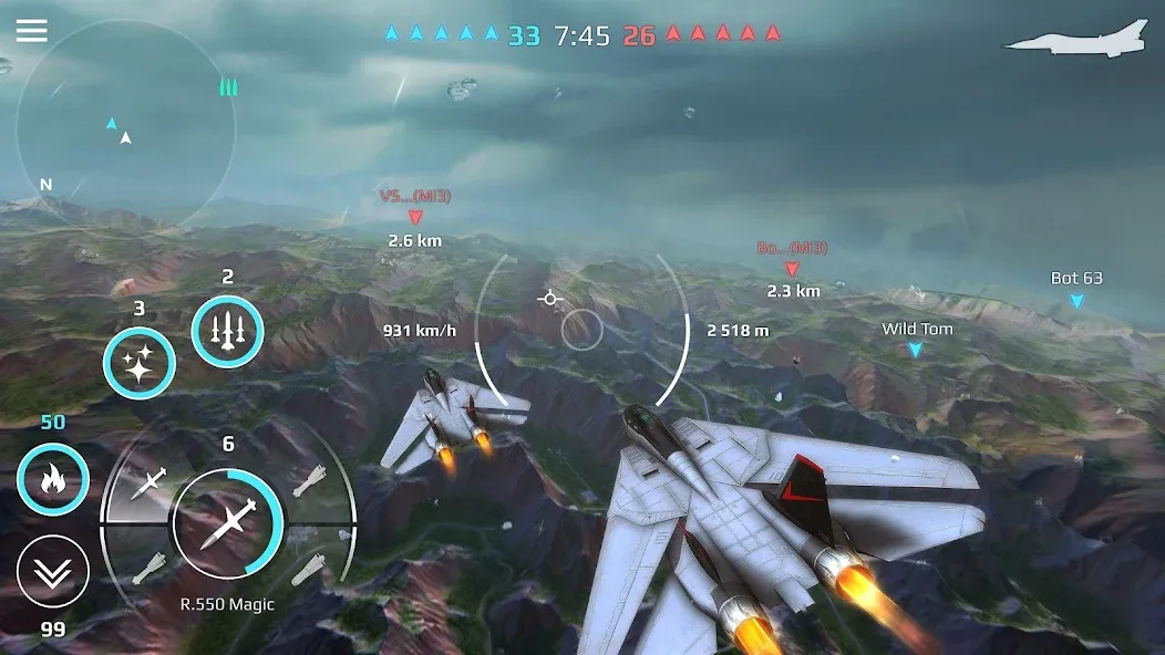 Sky Combat: War Planes Online (Скай Комбат)  [МОД Mega Pack] Screenshot 4