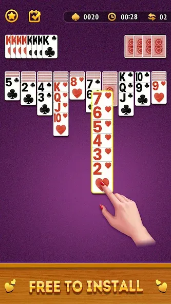 Spider Solitaire Card Game  [МОД Бесконечные деньги] Screenshot 2