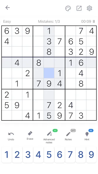 Sudoku - Classic Sudoku Puzzle  [МОД Unlocked] Screenshot 1