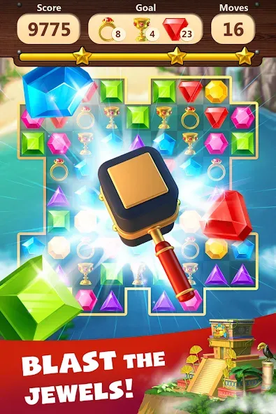 Jewels Planet - Match 3 Puzzle  [МОД Все открыто] Screenshot 2