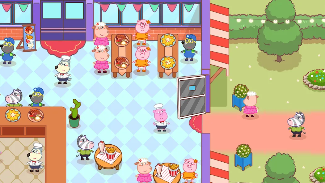 Wolfoo Snack Bar, Restaurant  [МОД Menu] Screenshot 1