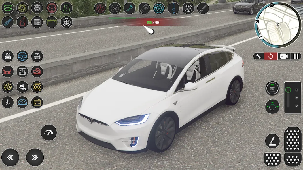 Electric Tesla Model X Driver (Электрический водитель   )  [МОД Бесконечные деньги] Screenshot 3